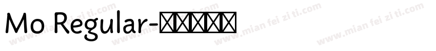 Mo Regular字体转换